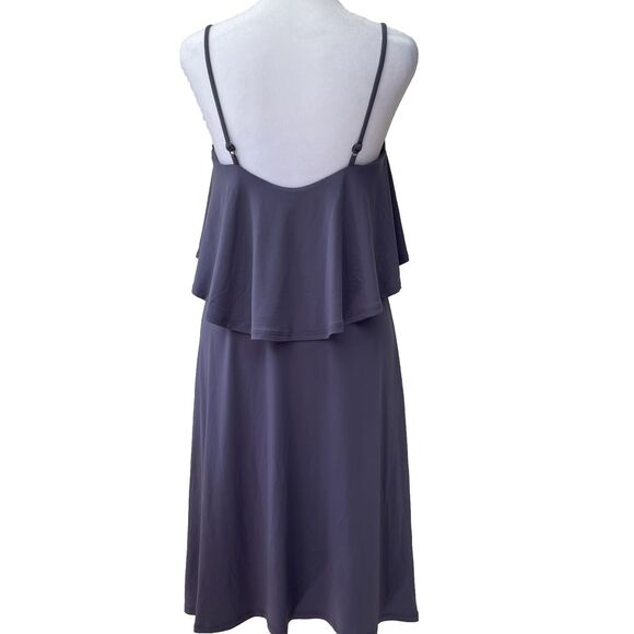 BCBGeneration mini dress purple vapor swing cocktail wedding semi-formal XS NWT - Picture 2 of 9